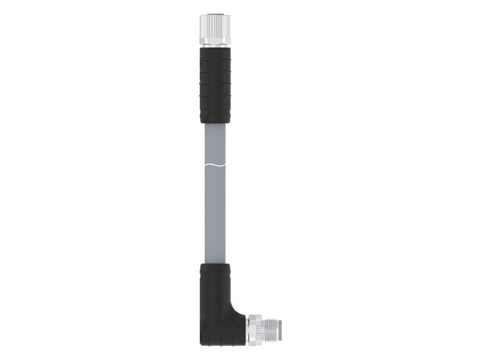 TE Connectivity Male 5 way M12 to Female 5 way M12 Sensor Actuator Cable, 5 m