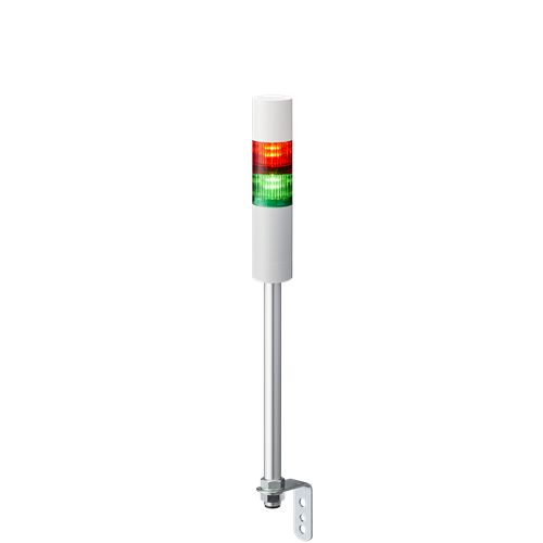 Patlite LR5 Series Green, Red Buzzer Signal Tower, 2 Lights, 24 V dc, Pole Mount