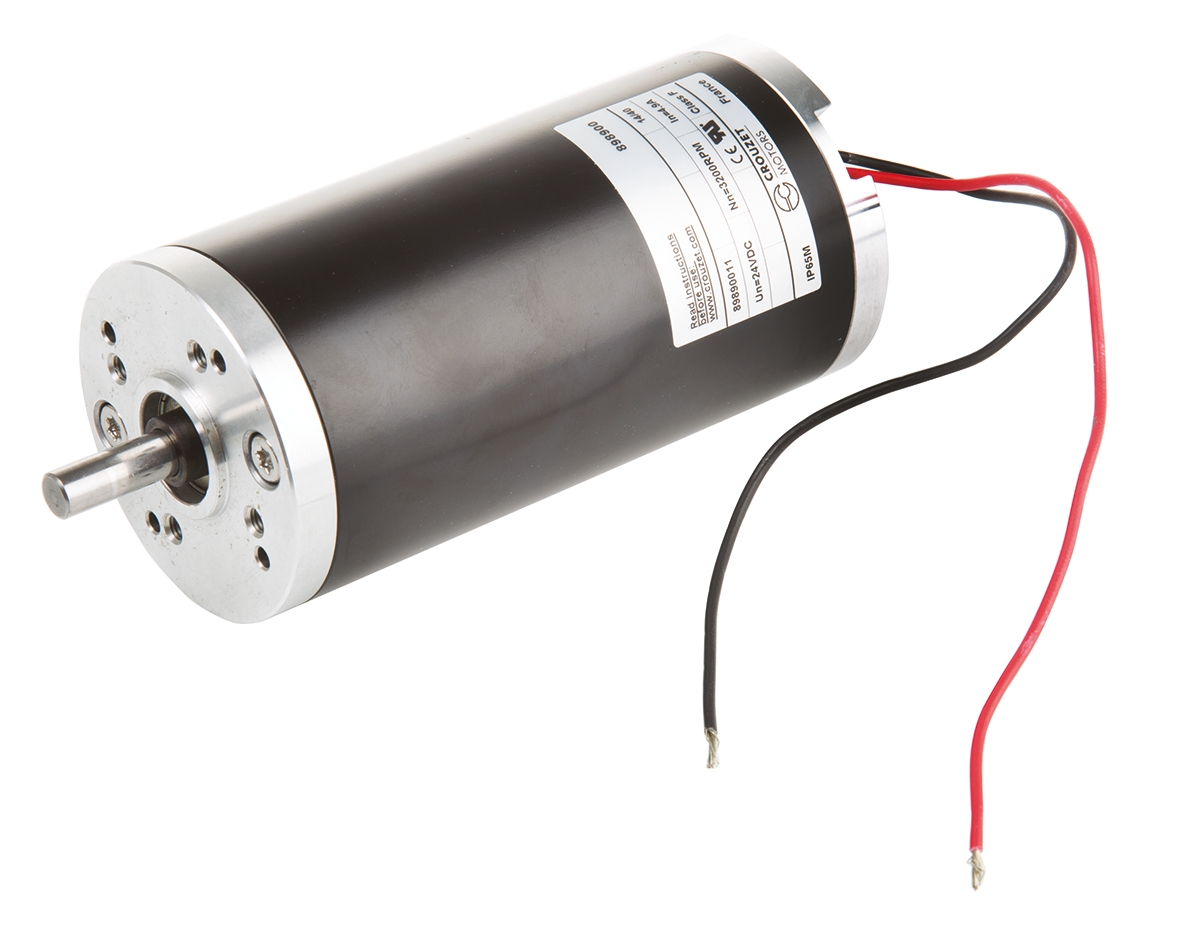 Crouzet Brushed DC Motor, 209 W, 24 V dc, 290 mNm, 3430 rpm, 8mm Shaft Diameter
