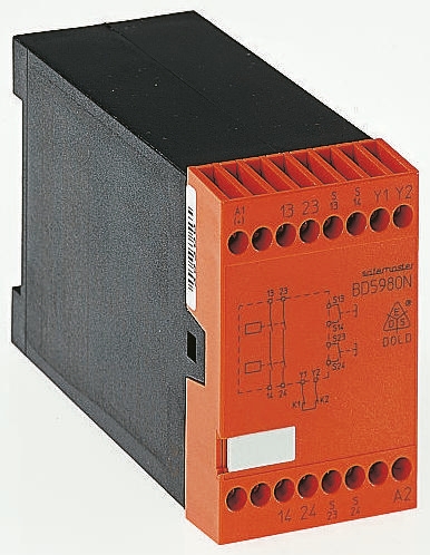 Dold Safemaster BD 5980N Safety Relay 24V dc, Dual-Channel 2 Safety Contacts