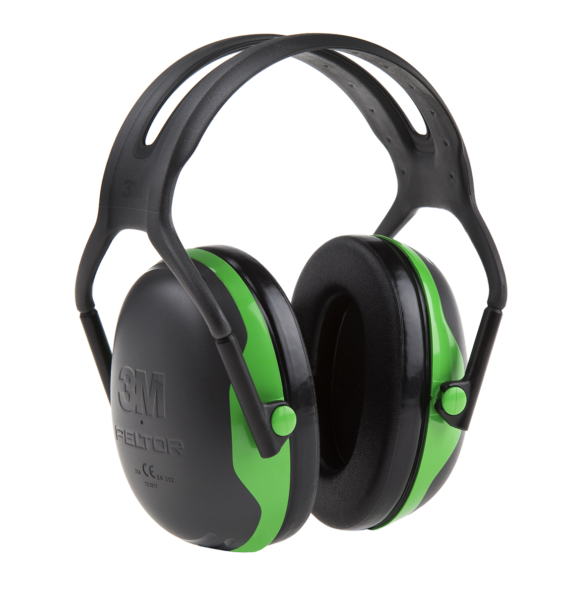 3M PELTOR X1A Ear Defender with Headband, 27dB, Black, Green