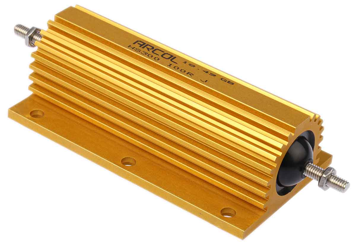 Arcol, 100Ω 300W Wire Wound Chassis Mount Resistor HS300 100R J ±5%