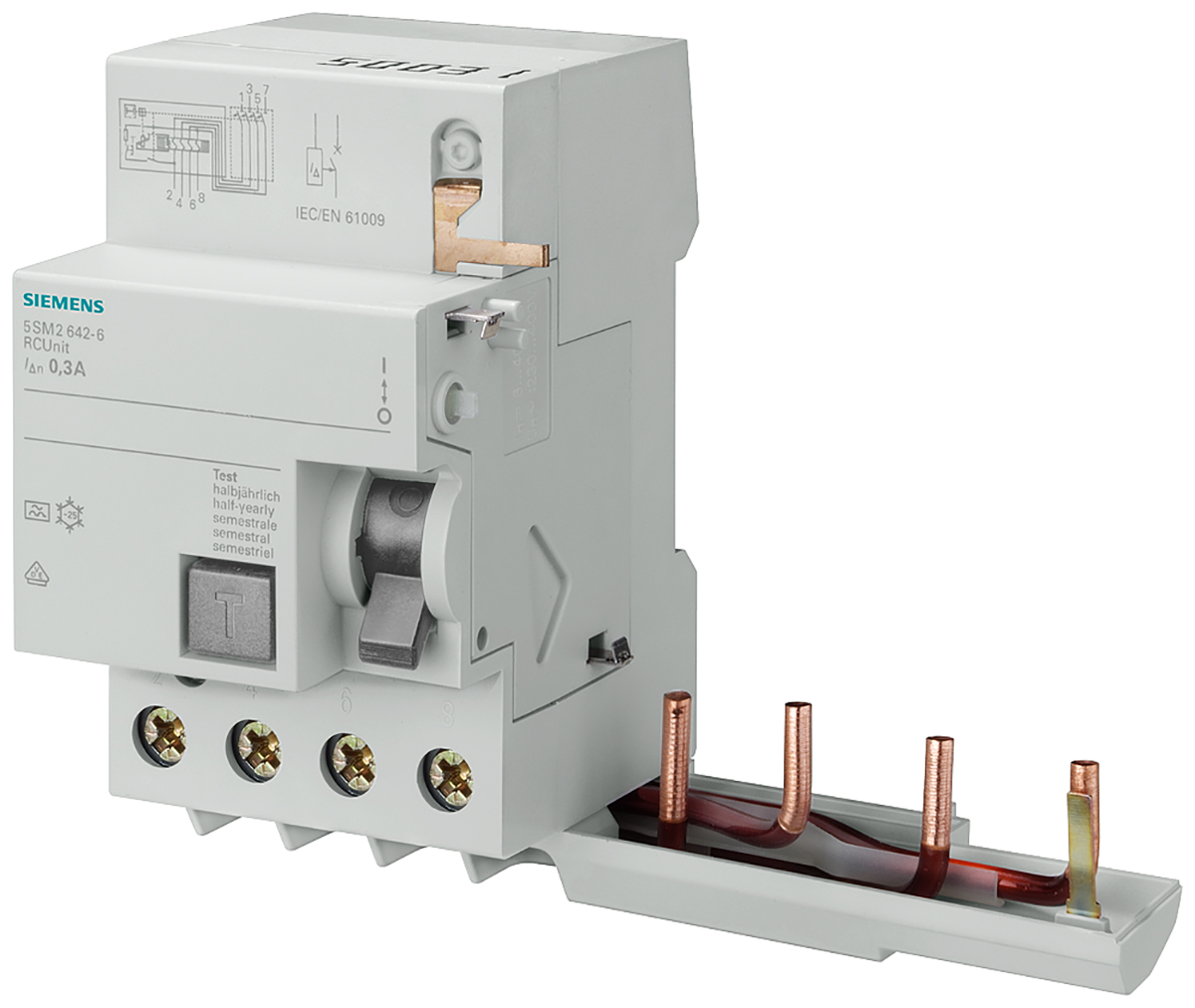 Siemens Sentron 40 A MCB, 4P Type AC