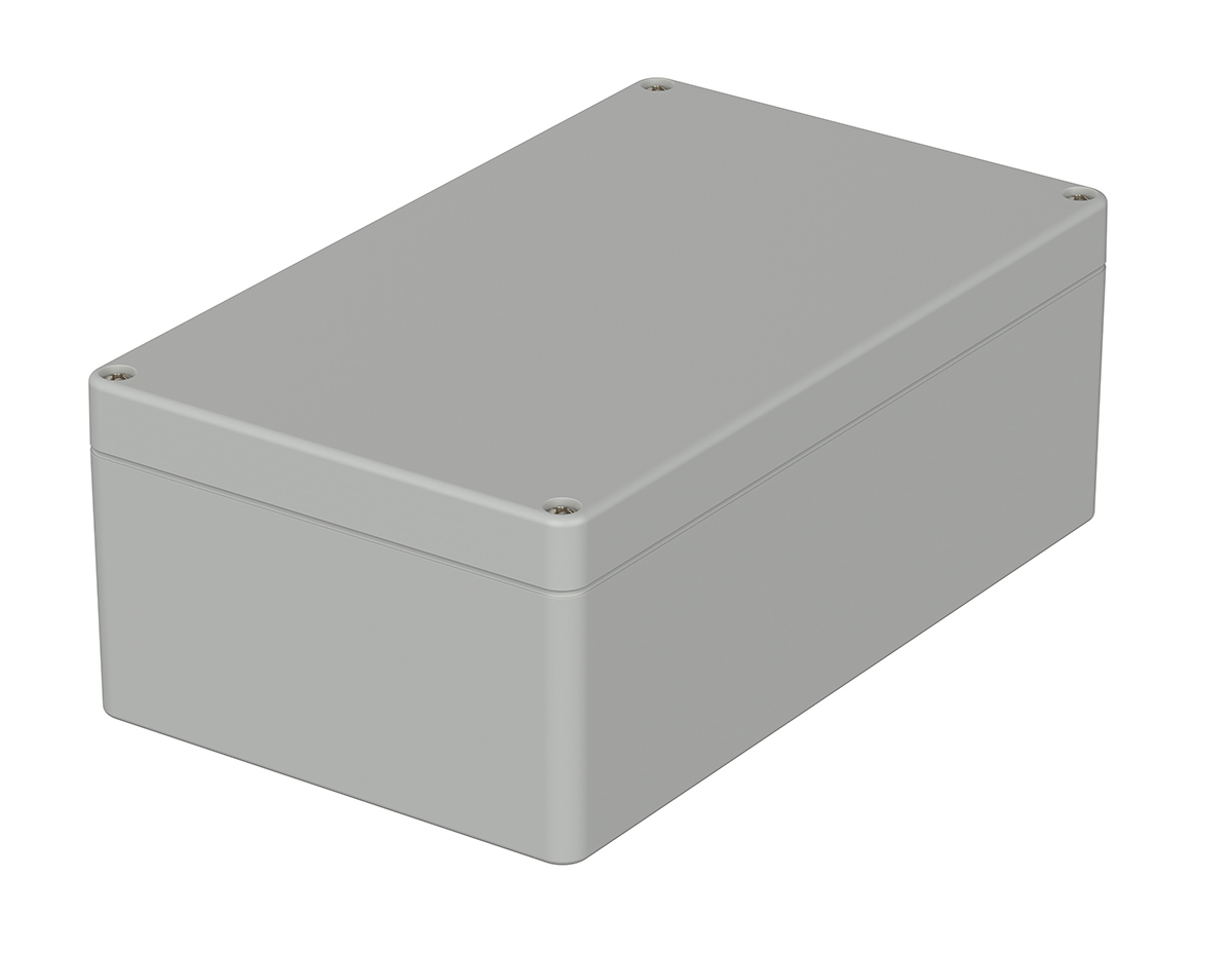 Bopla Euromas Series Light Grey ABS Enclosure, IP66, Light Grey Lid, 200 x 120 x 75mm