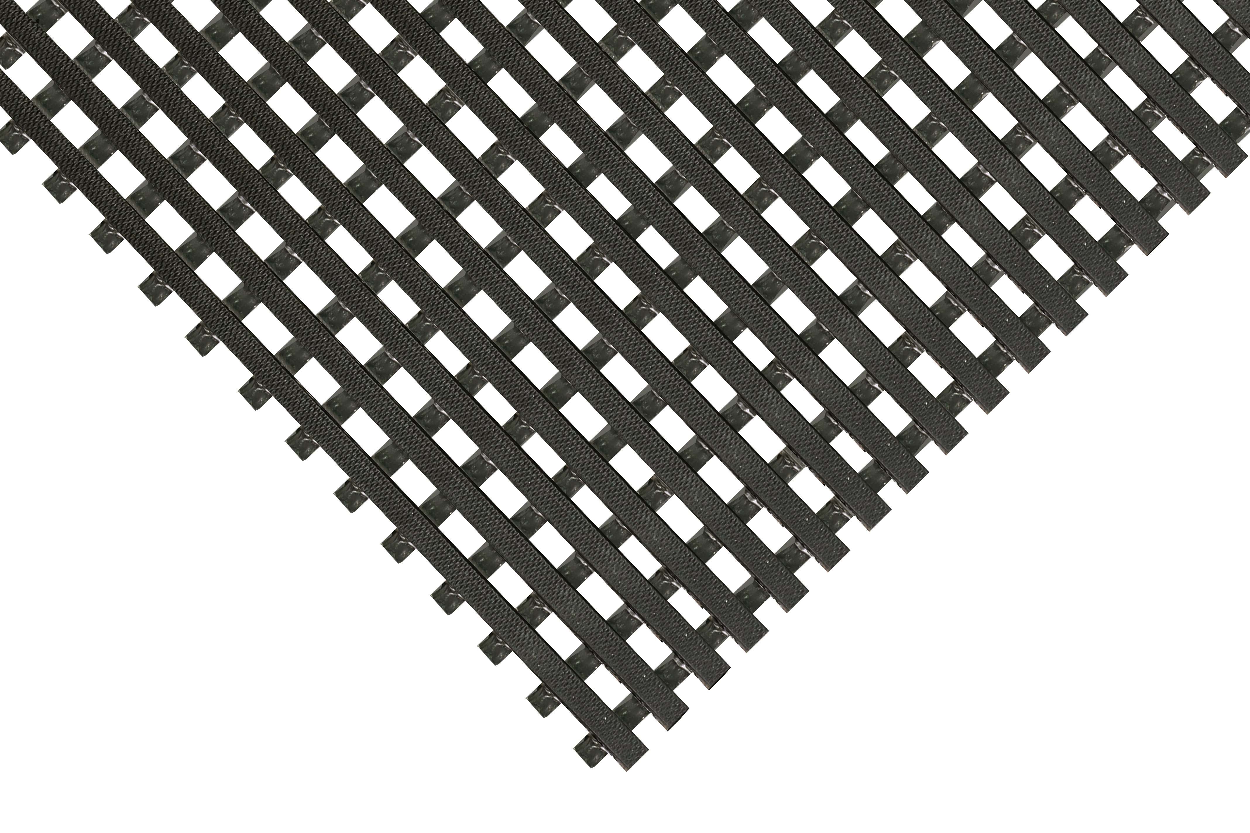 Coba Europe Black Anti-Fatigue Mat PVC Mat, Cross Ribbed Finish 10m x 0.59m x 11.5mm