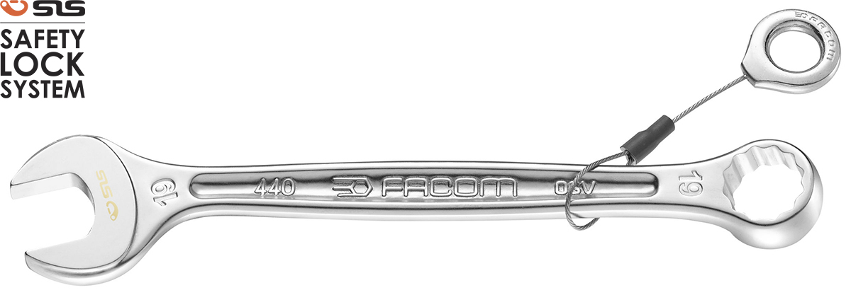 Facom 440 Series Combination Spanner, 6mm, Metric, Height Safe, Double Ended, 115 mm Overall