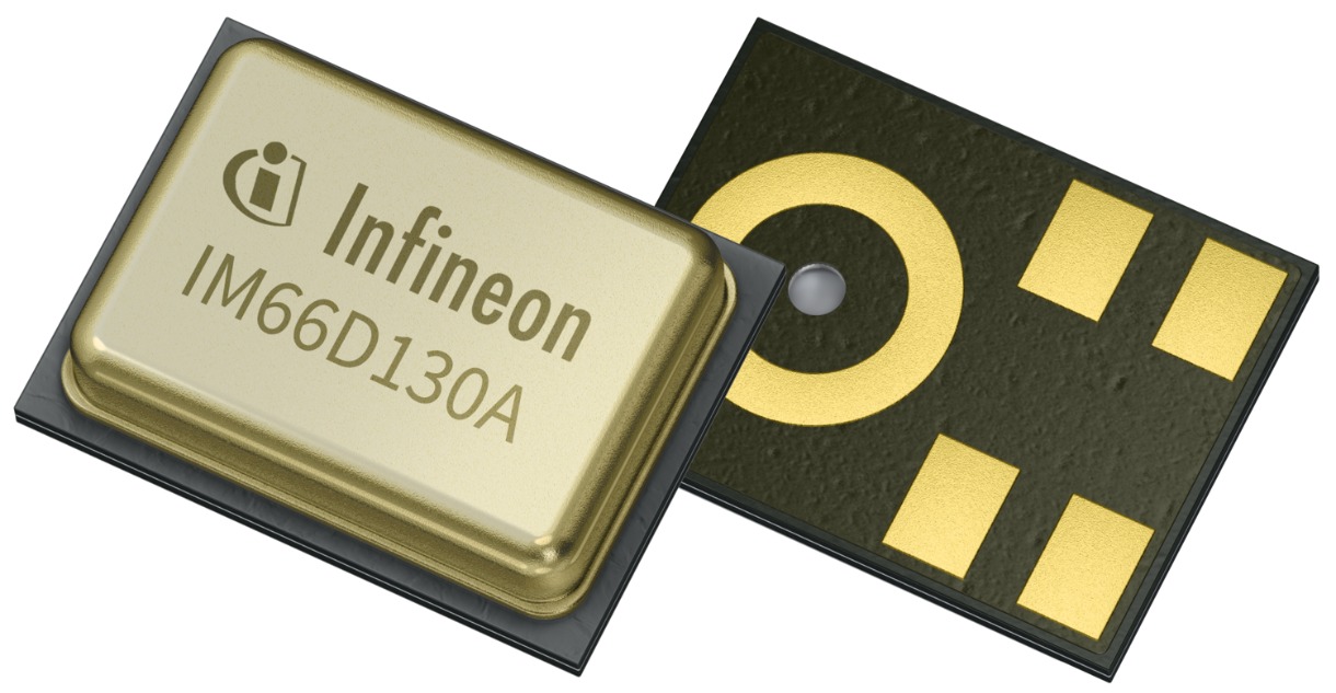 Infineon 5 Pin Sound Sensors, Omni-Directional, Surface Mount, Digital Output, PG-TLGA-5-6, 1.62 → 3.60V