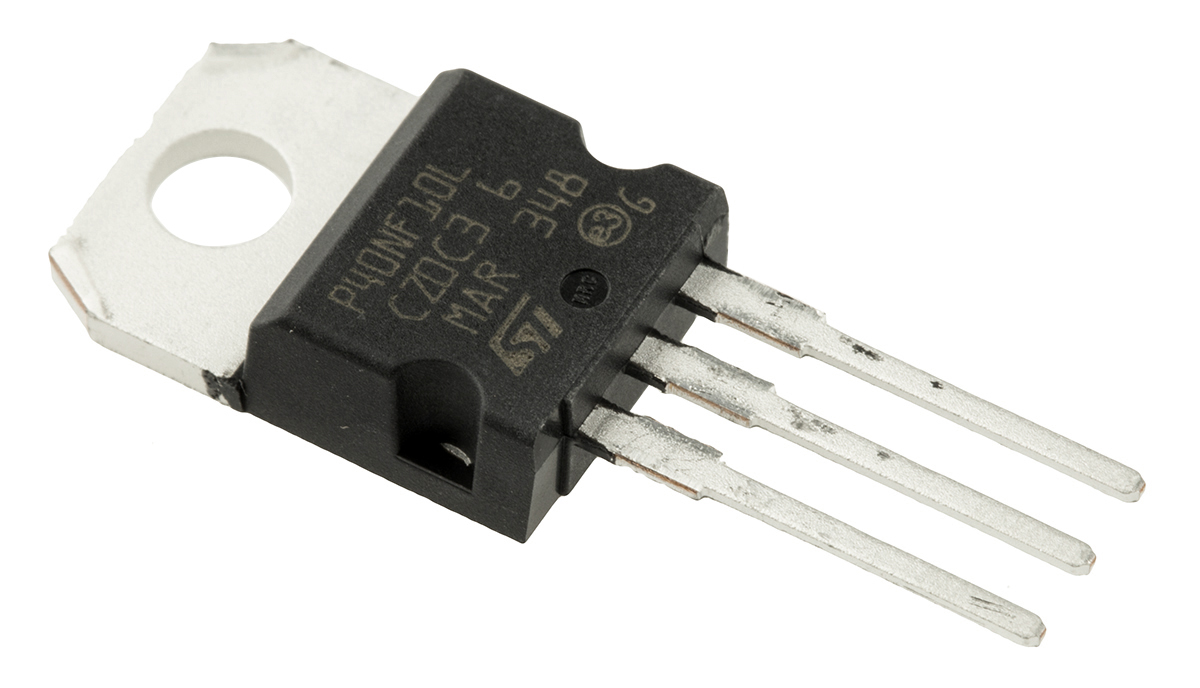 STMicroelectronics STripFET Type N-Channel MOSFET, 40 A, 100 V Enhancement, 3-Pin TO-220