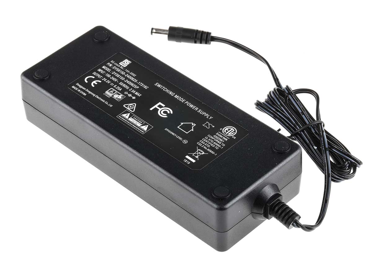 RS PRO Power Supply for use with CCTV Cameras, Chargers, Lamps and lights, Speakers