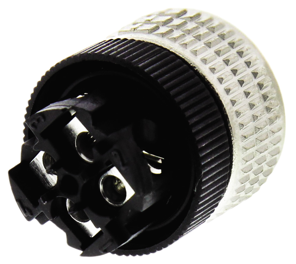 Telemecanique Sensors Circular Connector, 4 Contacts, Cable Mount, M12 Connector, Socket, Female, IP67, XZCC Series