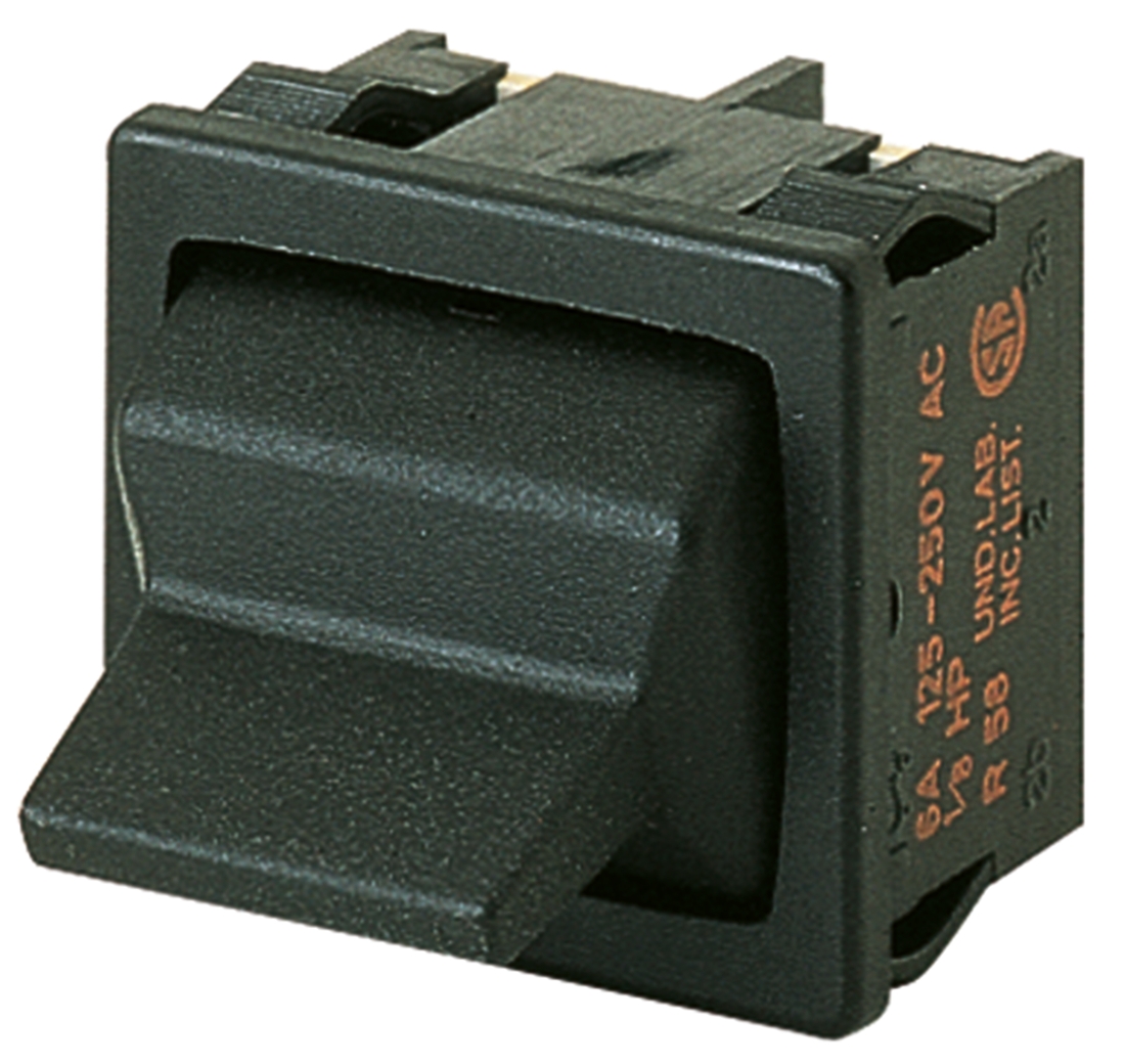 Marquardt Toggle Switch, Panel Mount, (On)-Off-(On), DPDT, Tab Terminal