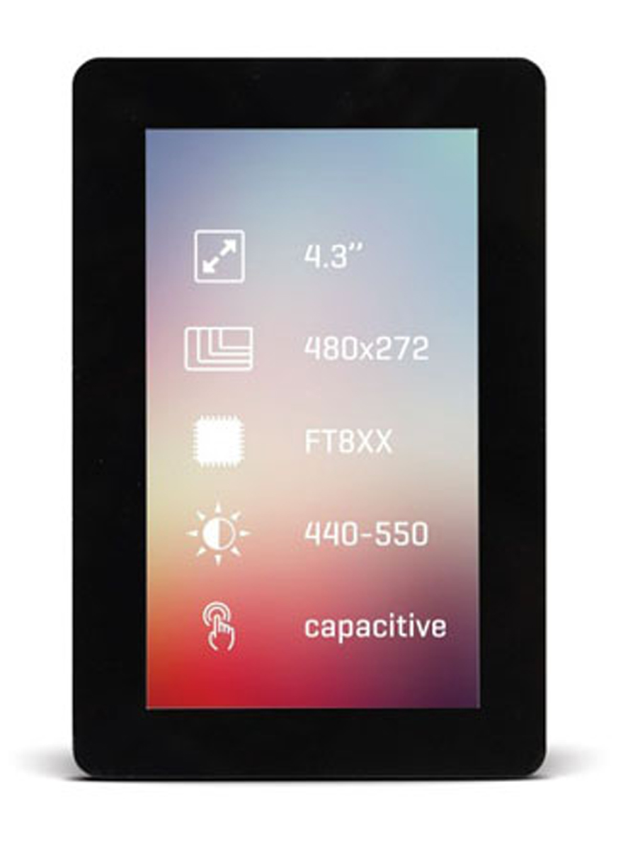 MikroElektronika MIKROE-2168 TFT LCD Colour Display / Touch Screen, 4.3in, 480 x 272pixels