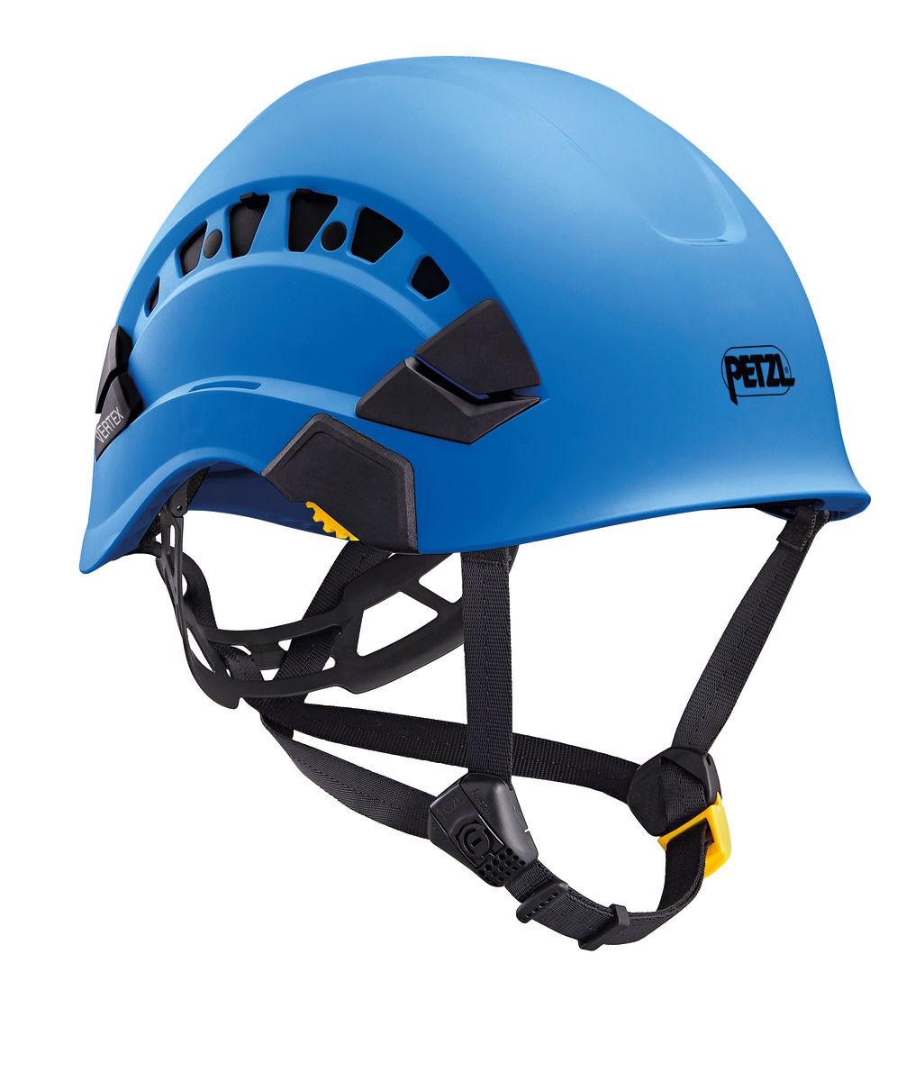 Petzl VERTEX VENT Blue Safety Helmet with Chin Strap, AdjustableVentilated