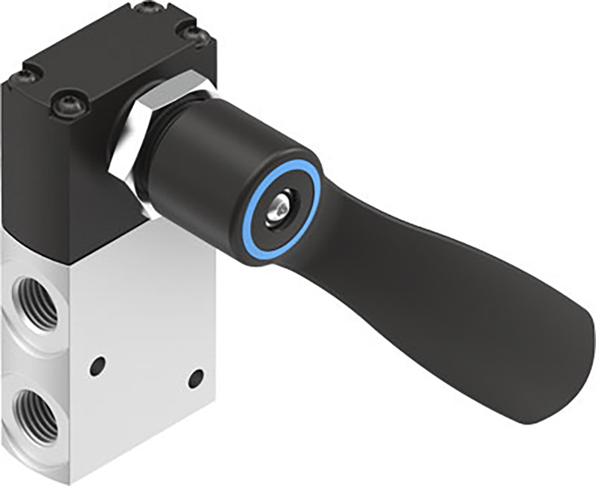 Festo Lever 3/2 Pneumatic Manual Control Valve VHEF Series, G 1/4, 1/4in, 4165854