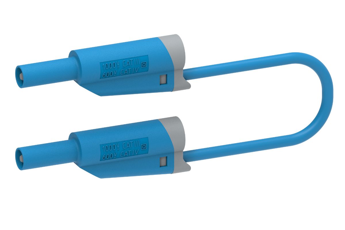 Electro PJP Test lead, 36A, 600V, Blue, 2m Lead Length