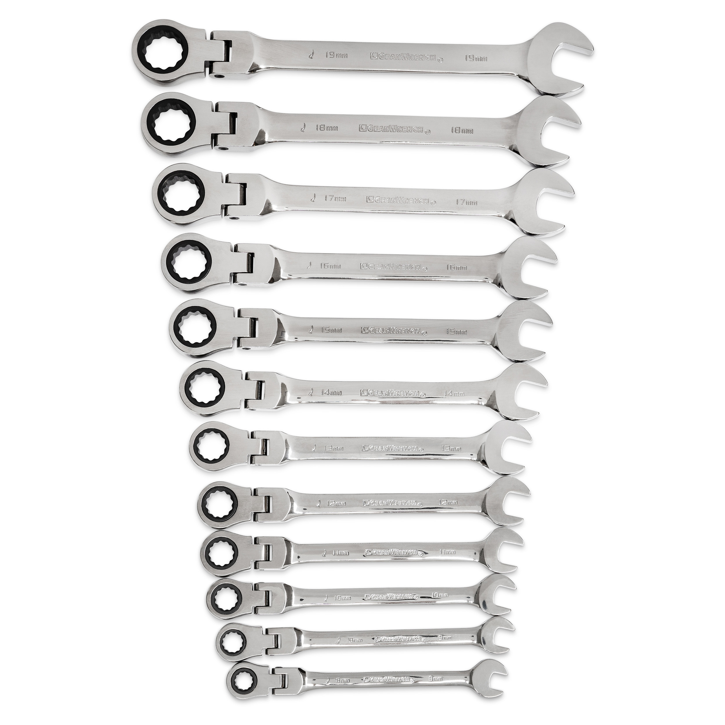 GearWrench 12-Piece Spanner Set, 8 → 19 mm
