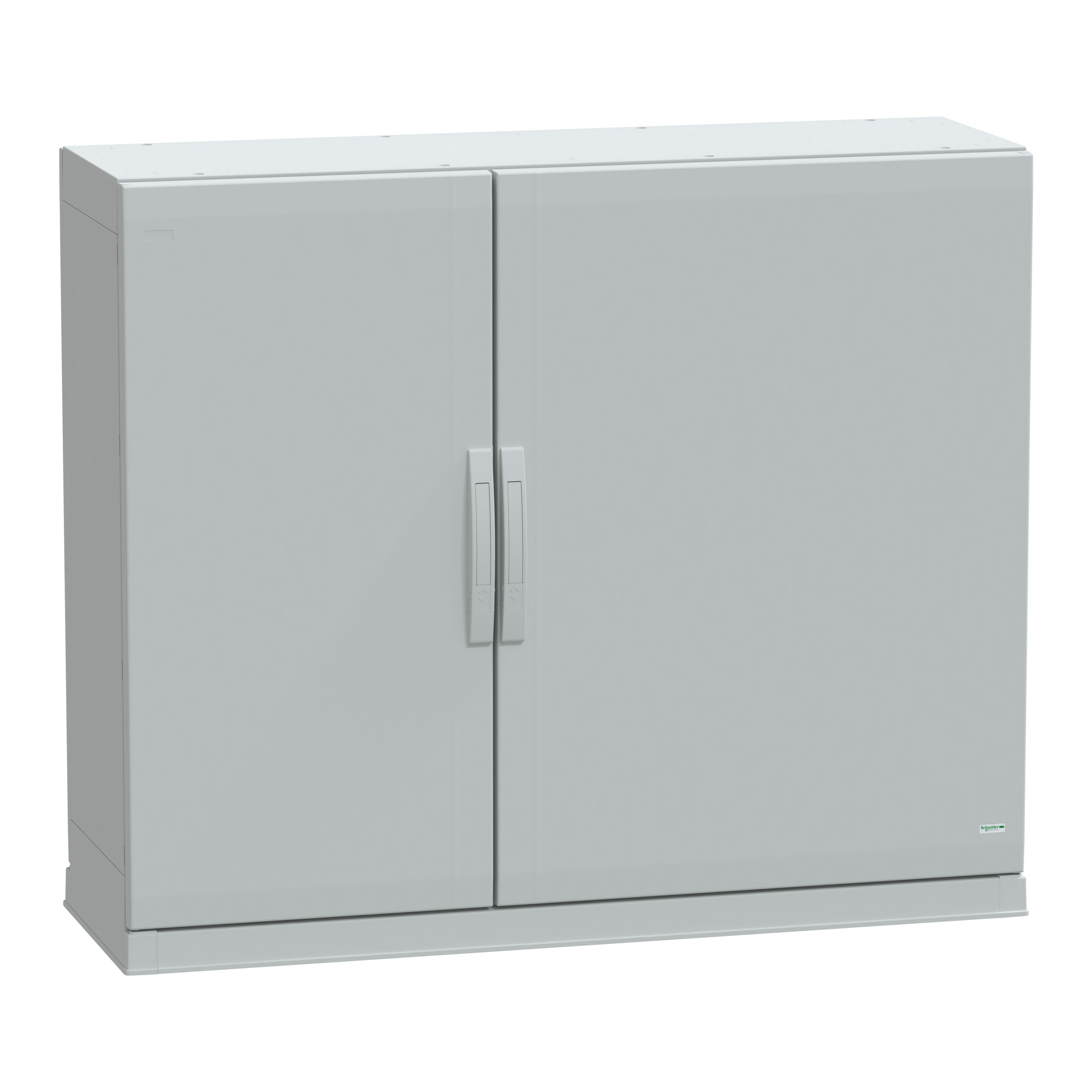 Schneider Electric PanelSeT Series Fibreglass Reinforced Polyester Double-Door-Door Floor Standing Enclosure, Opaque