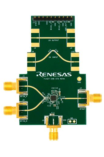 Renesas Electronics Evaluation Board for F1427 2.3GHz → 2.7GHz Frequency Band F1427 RF Amplifier Evaluation Kit