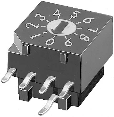 KNITTER-SWITCH 16 Way Through Hole Rotary Switch, Rotary Coded Actuator