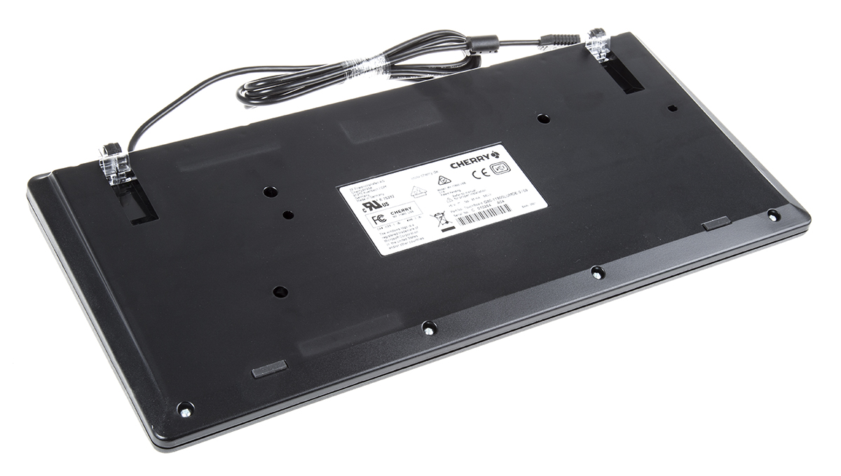 CHERRY Wired USB Compact Touchpad Keyboard, QWERTZ, Black