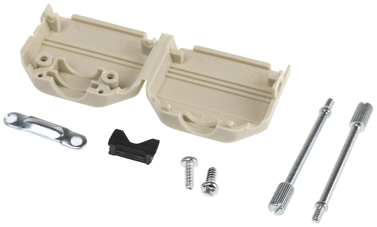 MH Connectors MHDPPK-SLIM Series Polyamide D Sub Backshell, 15 Way, Strain Relief