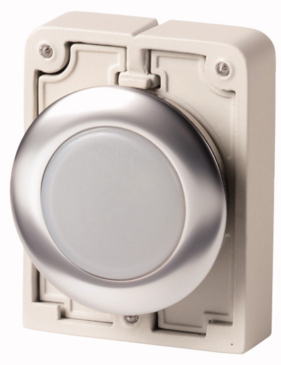 Eaton White Pilot Light, 30mm Cutout RMQ Titan M30 Series