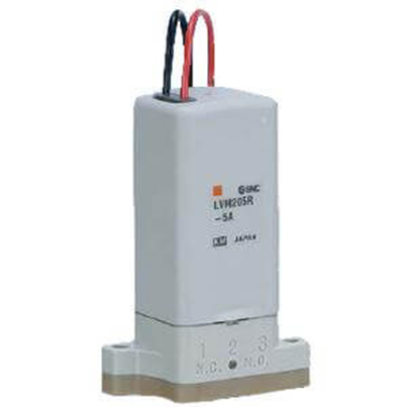 SMC Solenoid Valve LVM20R3-5C-Q, 2 Port, Universal, 24 V M6, M6