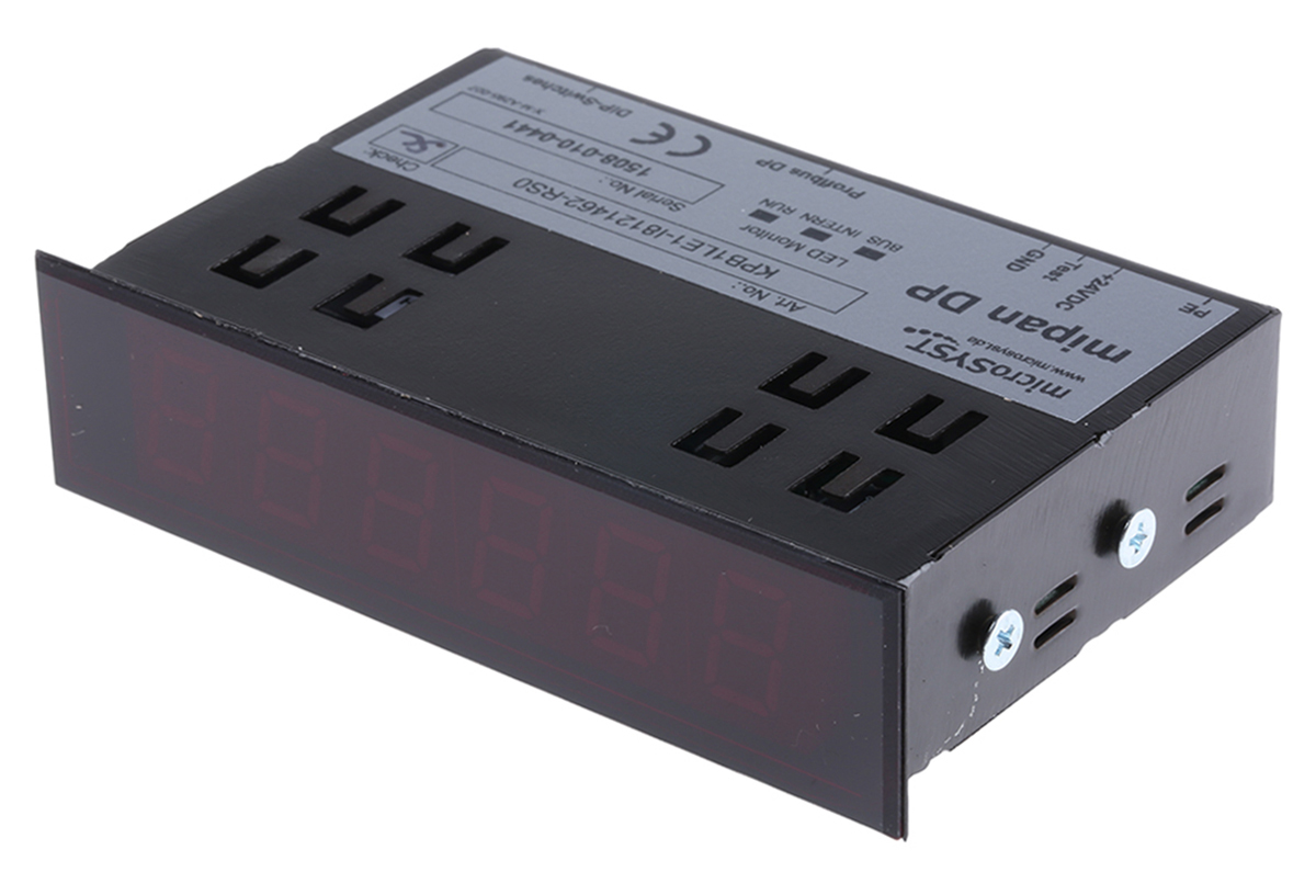 microSYST MIPAN LED Digital Panel Multi-Function Meter for Profibus, 22.2mm x 93mm