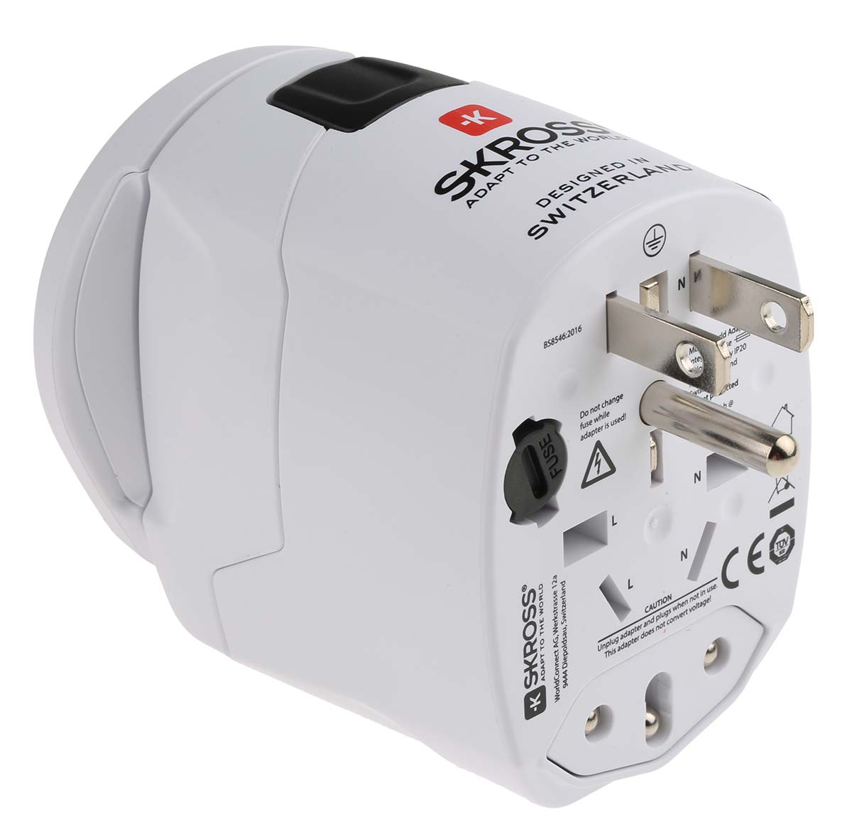 SKROSS Australia, Europe, Italy, Switzerland, UK, USA to Australia, Italy, Switzerland, UK, US Travel Adapter, Rated At