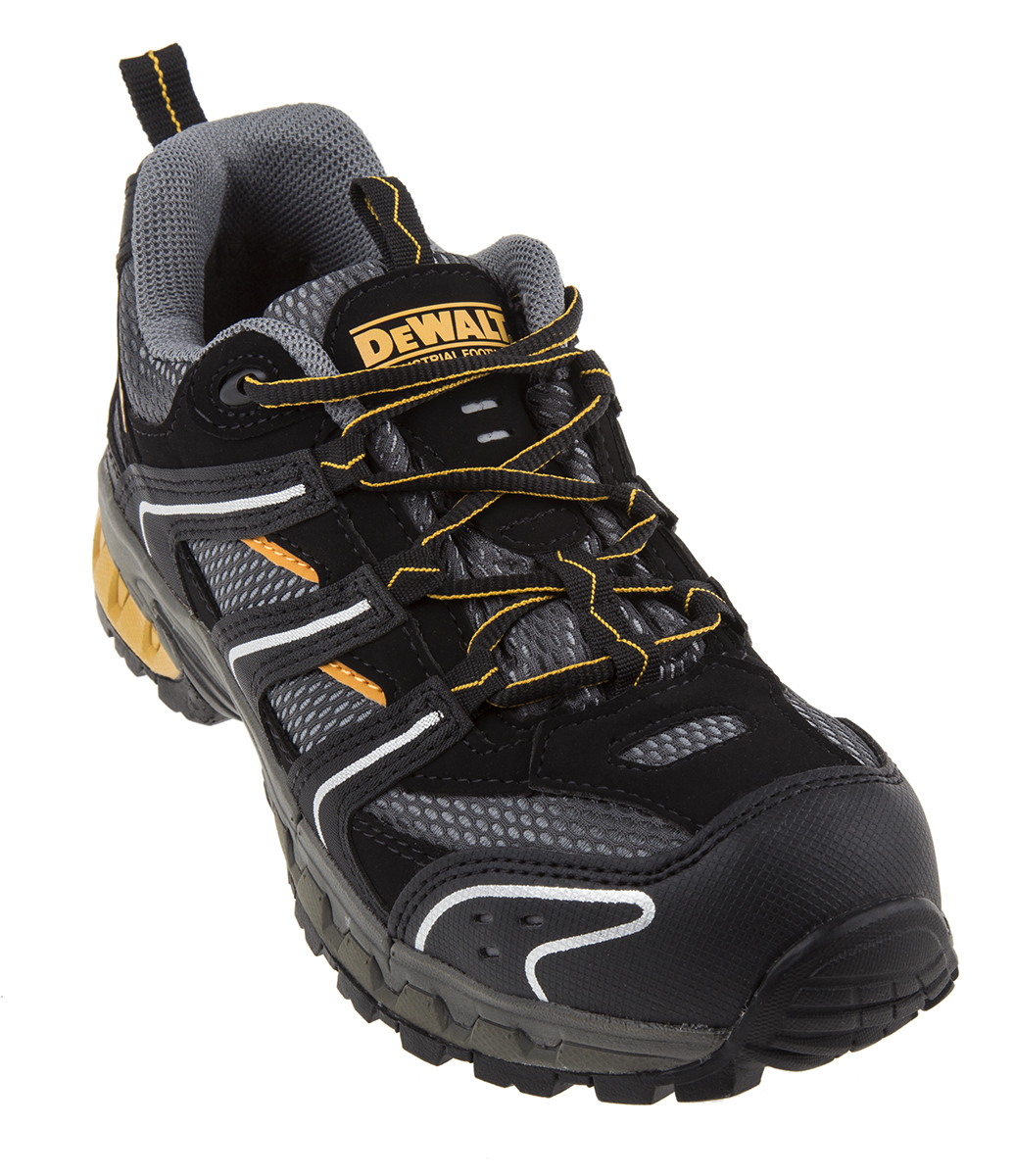 DeWALT Cutter Men's Black Composite Toe Capped Safety Trainers, UK 10, EU 44