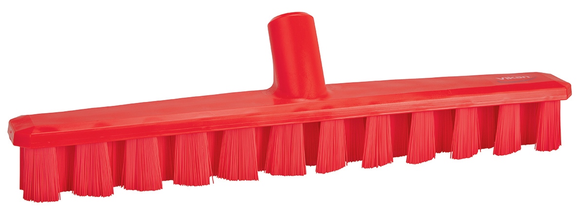 Vikan Hard Bristle Red Scrubbing Brush, 37mm bristle length, PET bristle material