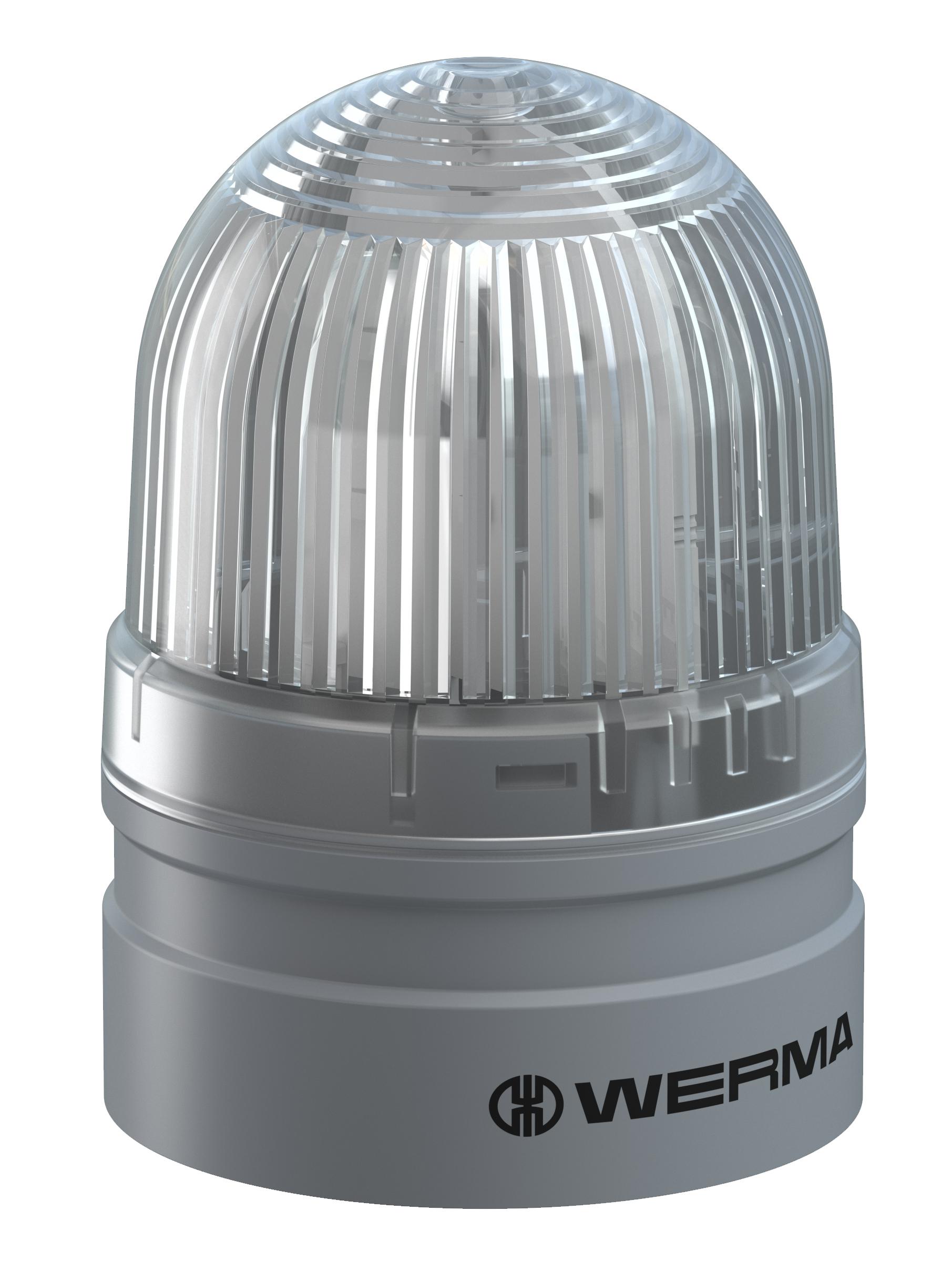 Werma 260 Series Clear Flashing Light Module, 24 V, Multiple, LED Bulb