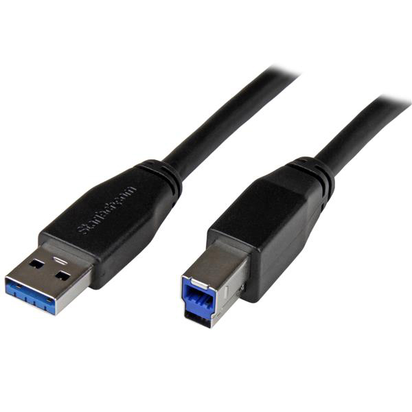 StarTech.com USB 3.0, Male USB A to Male USB B, 5Gbps, 1m