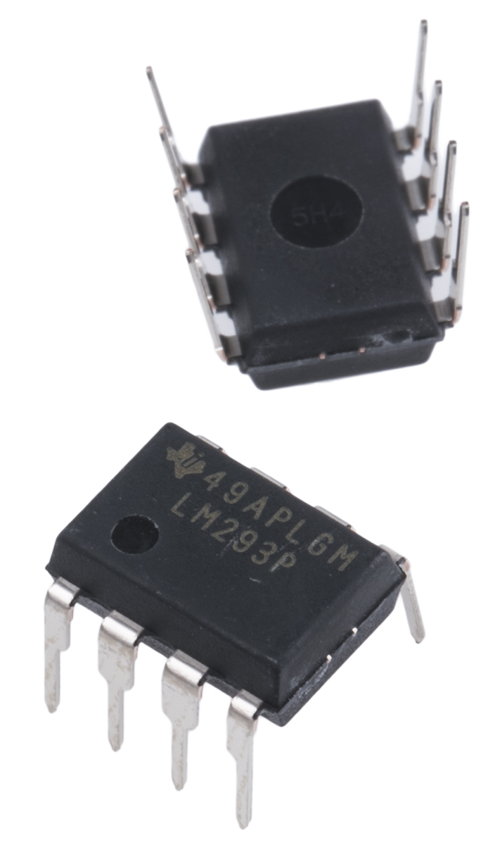 LM293P Texas Instruments, Dual Comparator, Open Collector O/P, 1.3μs 3 → 28 V 8-Pin PDIP