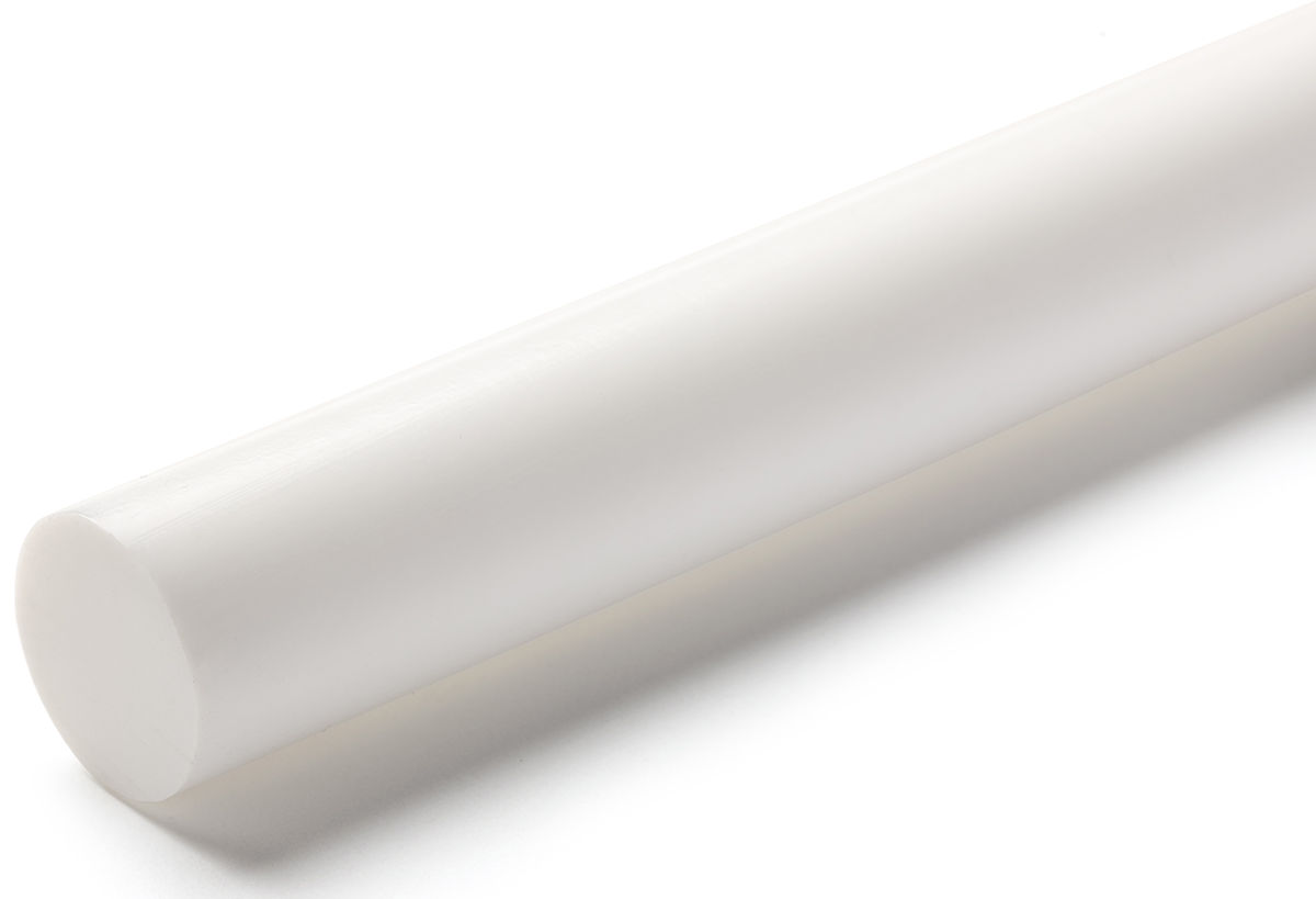 RS PRO Opaque Fluoroplastics PTFE Rod, 1m x 25mm Diameter
