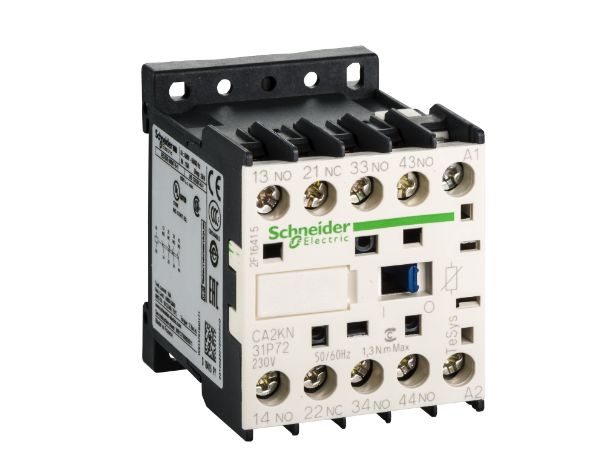 Schneider Electric TeSys CA Contactor, 230 V Coil, 3-Pole, 10 A, 3NO + 1NC