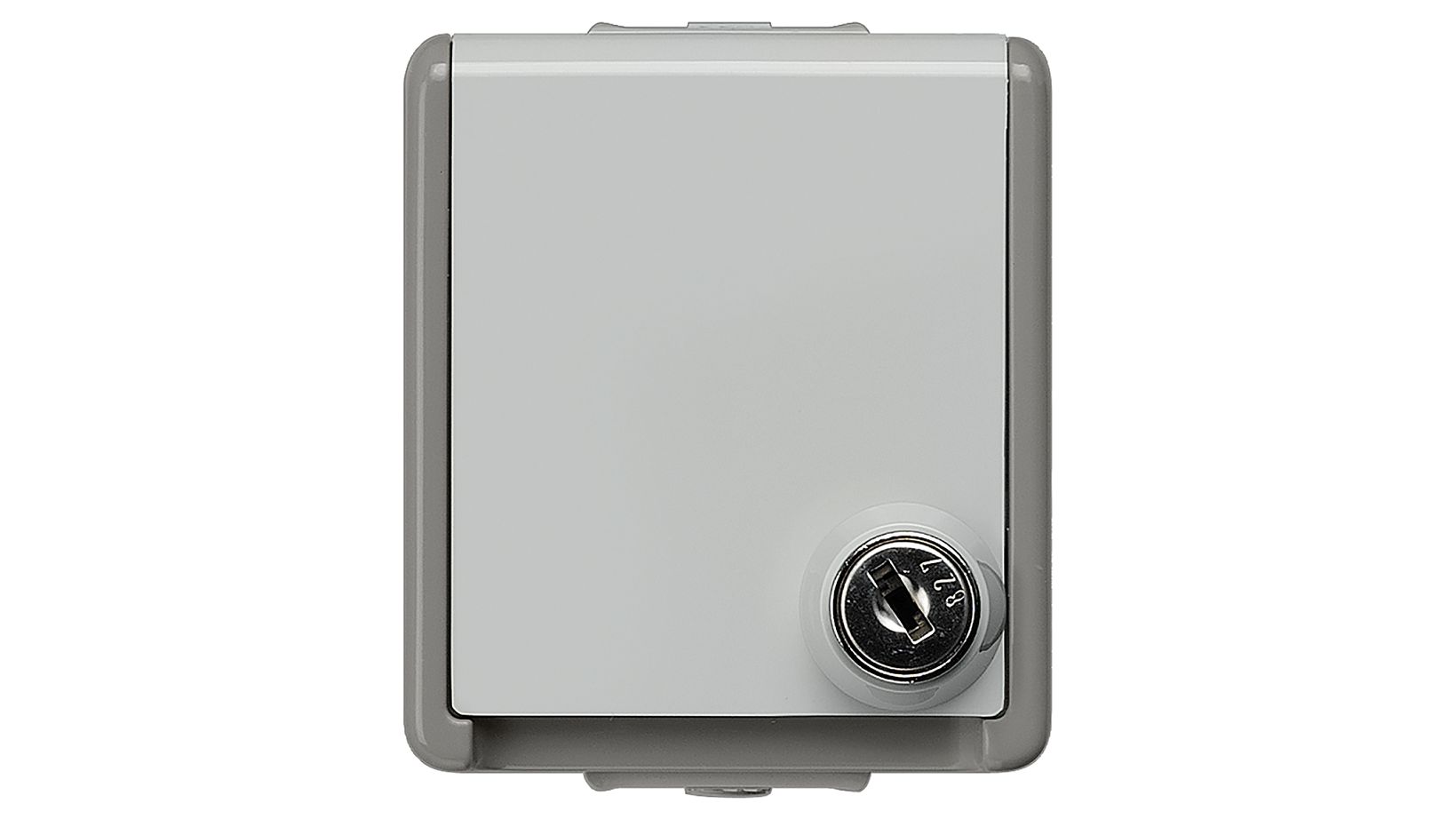 Siemens DELTA Grey 1 Gang Plug Socket, 16A, Type F - German Schuko, Outdoor Use