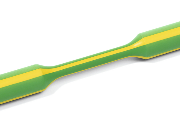 HellermannTyton Heat Shrink Tubing, Green/Yellow 3.2mm Sleeve Dia. x 100m Length 2:1 Ratio, TF21 Series