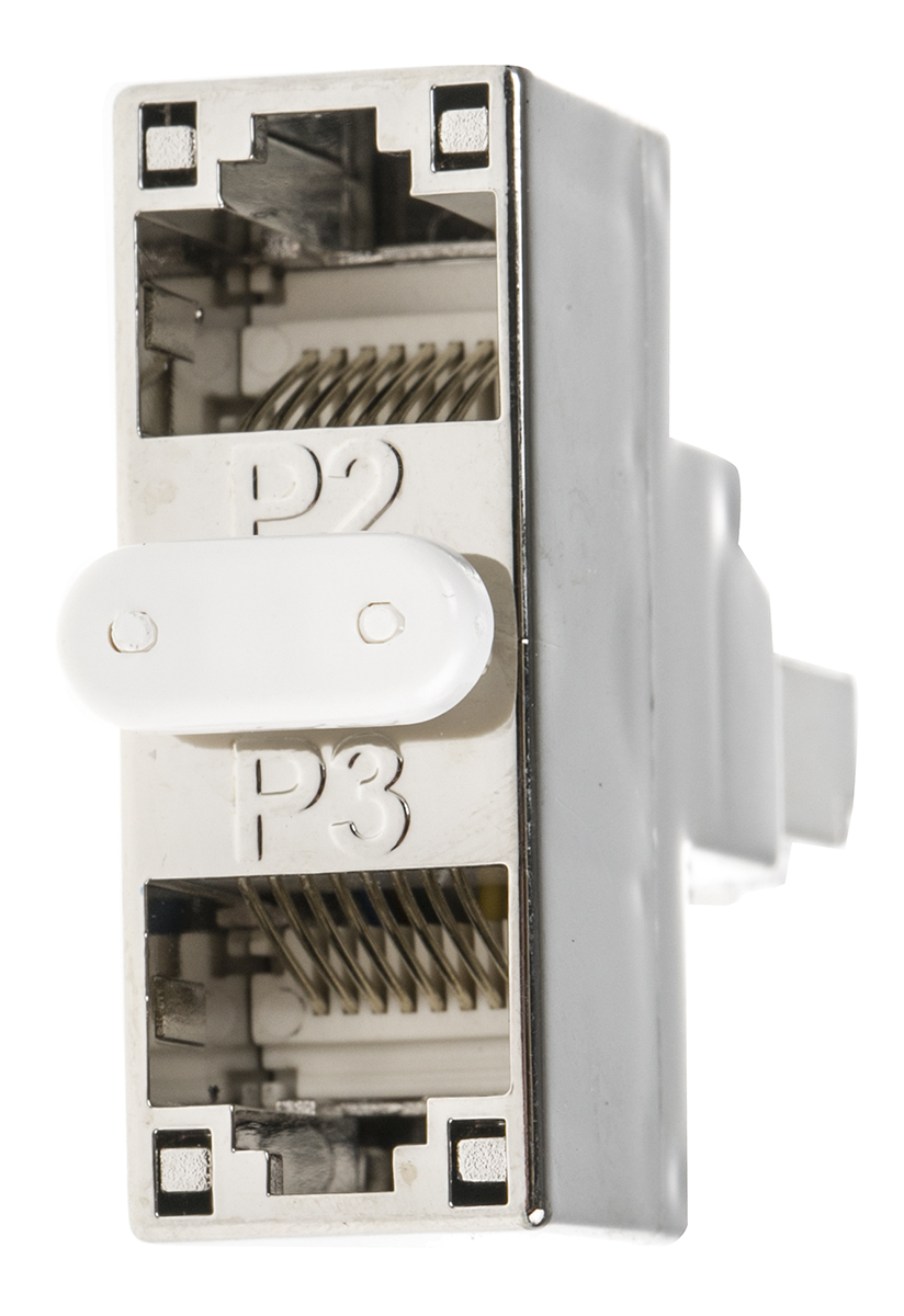 Decelect 3-Port RJ45 Female, RJ45 Male Splitter, Cat5e