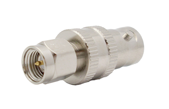 Amphenol RF Straight SMA Connector BNC Jack to SMA Plug 4GHz