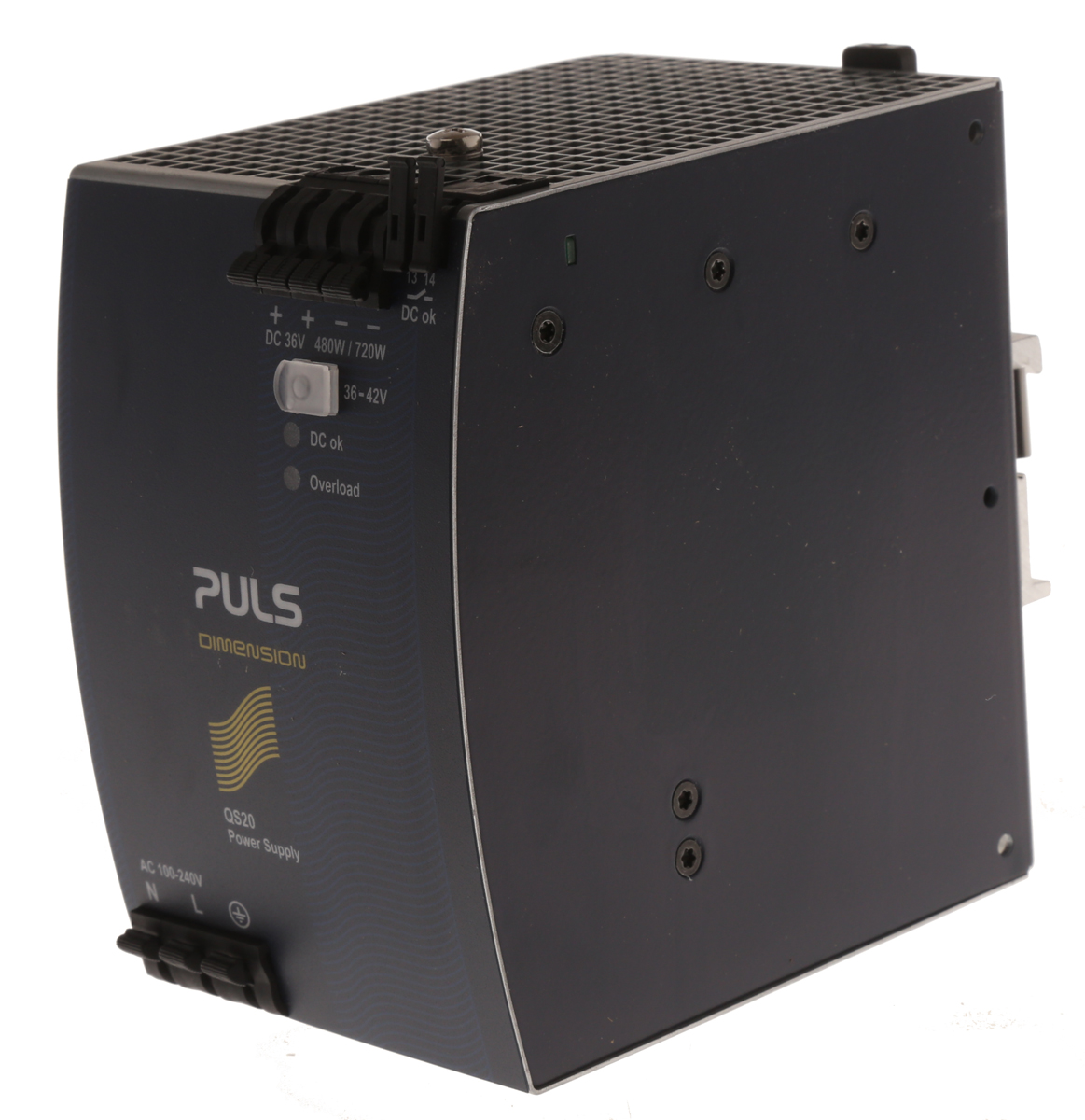 PULS DIMENSION Q Switched Mode DIN Rail Power Supply, 100 → 240V ac ac Input, 36V dc dc Output, 13.3A Output,