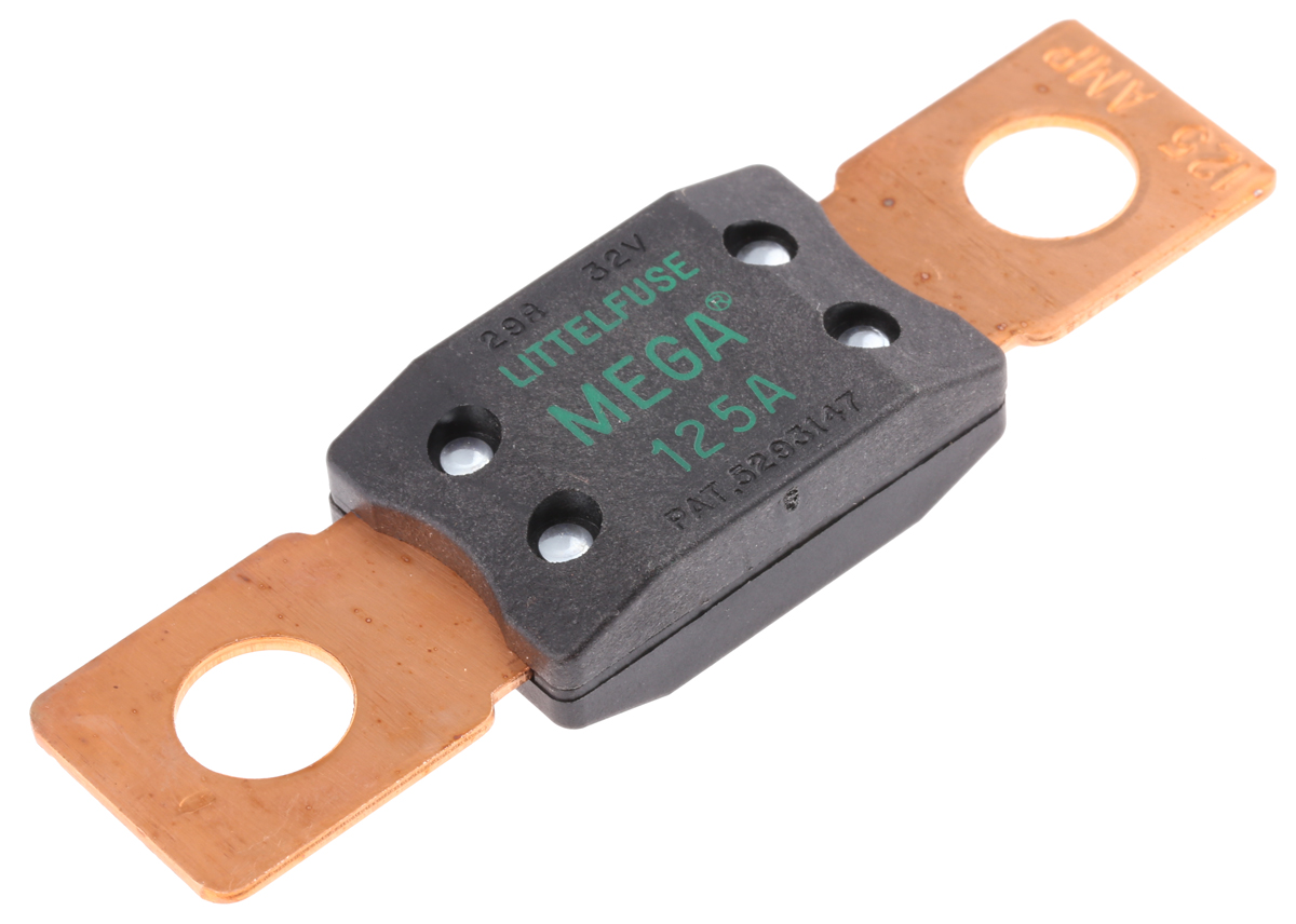 Littelfuse 125A Green Bolt Down Car Fuse, 32V dc