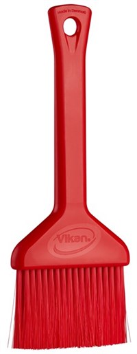 Vikan Red Pastry Brush for Food Industry, General Cleaning with brush included