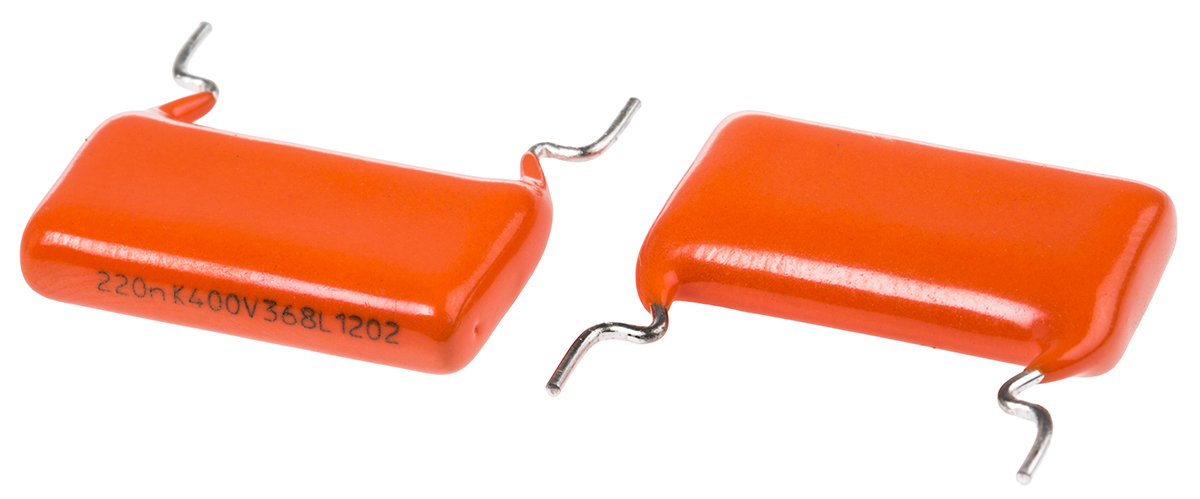 Vishay 368, MKT368 Polyester Film Capacitor, 220 V ac, 400 V dc, ±10%, 220nF, Through Hole