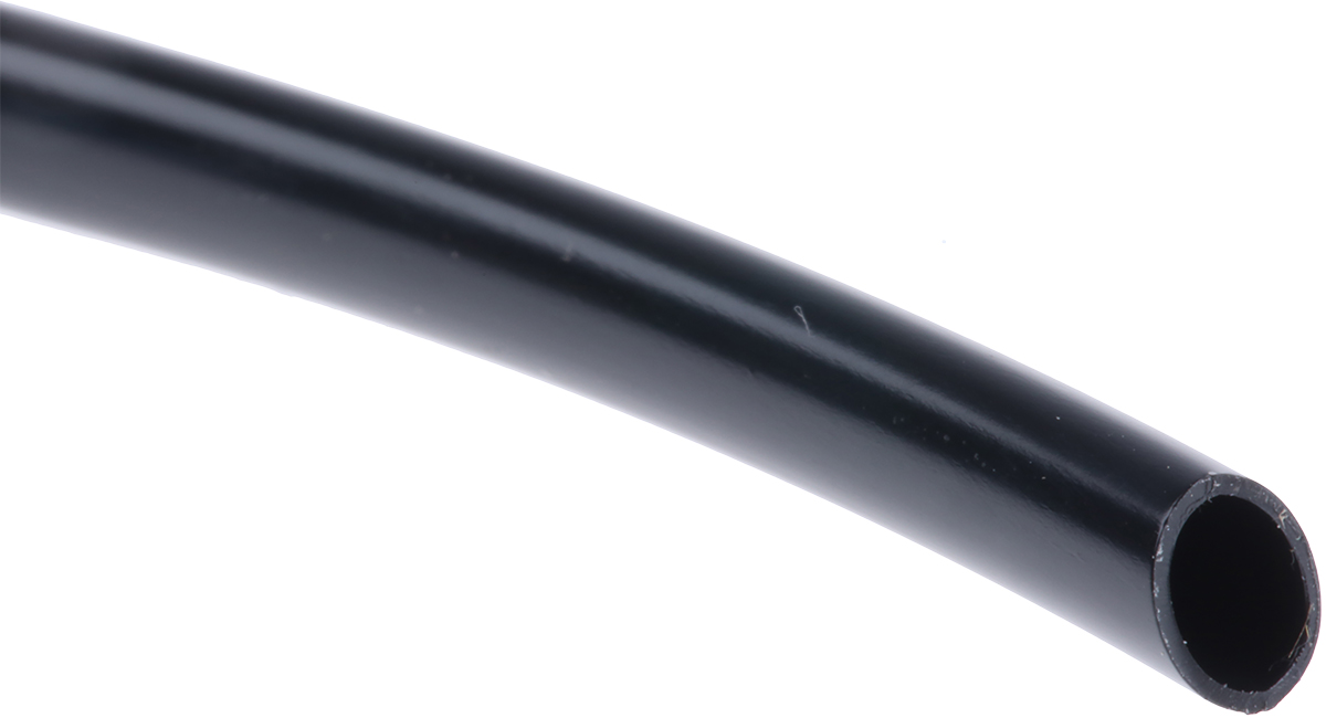 SES Sterling PVC Black Cable Sleeve, 4mm Diameter, 50m Length, Plio-Super Series