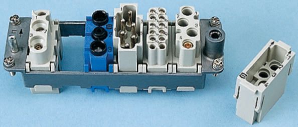HARTING Heavy Duty Power Connector Module, Female, Han-Modular Series, 2 Contacts