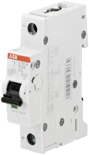 ABB System Pro M Compact S200 M UC MCB, 1P, 500mA Curve C, 230V AC, 220V DC, 10 kA Breaking Capacity