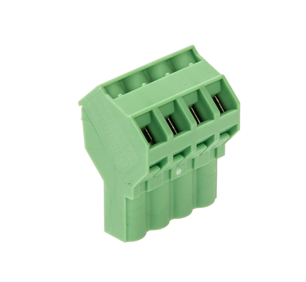 Phoenix Contact, 5.08mm Pitch, SMSTB 2.5/4-ST-5.08, 4 Way, , Pluggable Terminal Block, Plug, Plug-In, Screw
