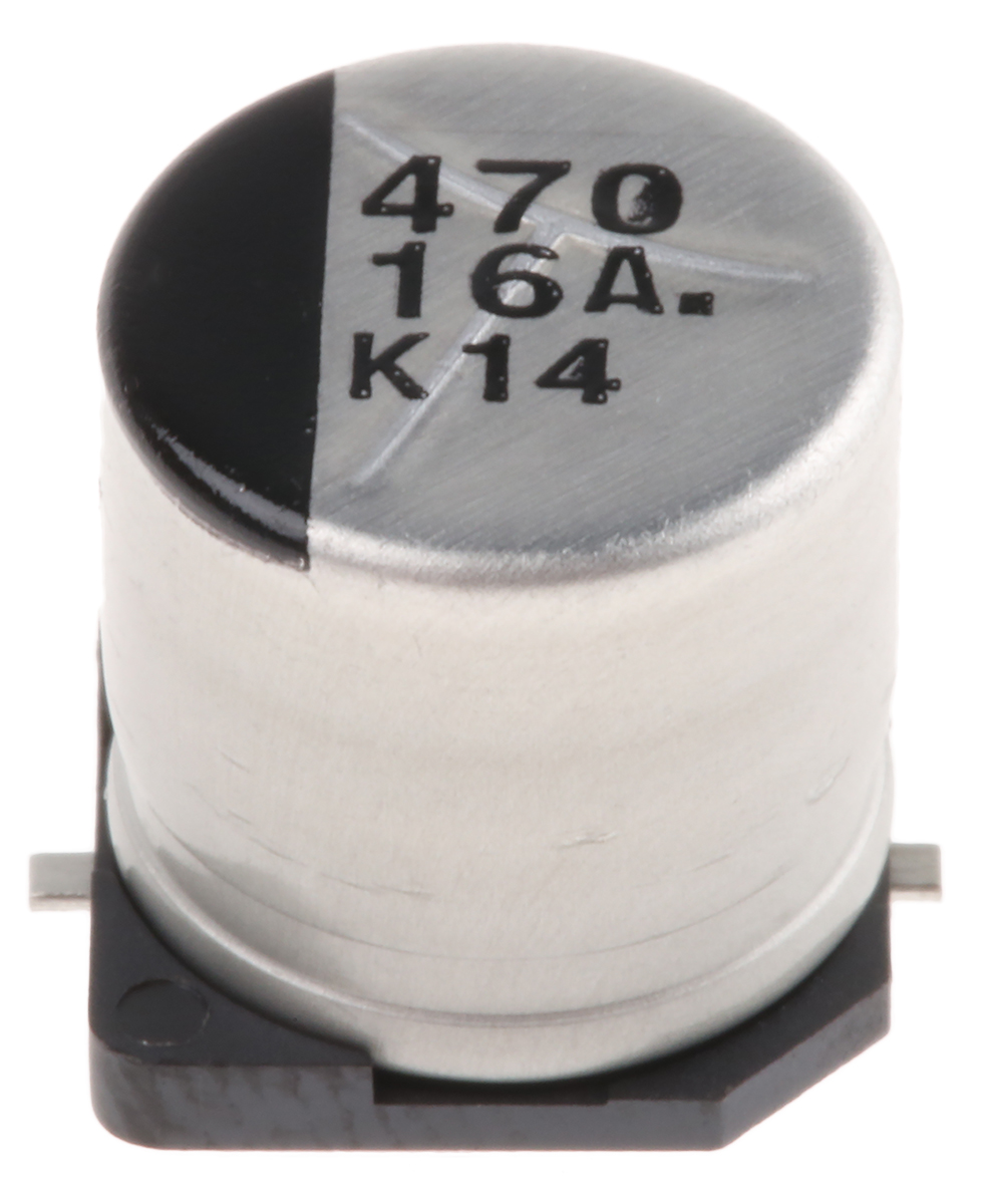 Panasonic 470μF Aluminium Electrolytic Capacitor 16V dc, Surface Mount - EEE1CA471P