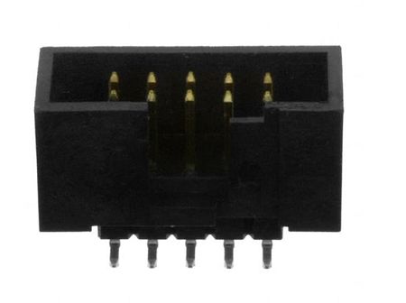 Amphenol Communications Solutions Quickie Series Vertical Surface PCB Header, 10 Contact(s), 2.54 mm Pitch, 2 Row,